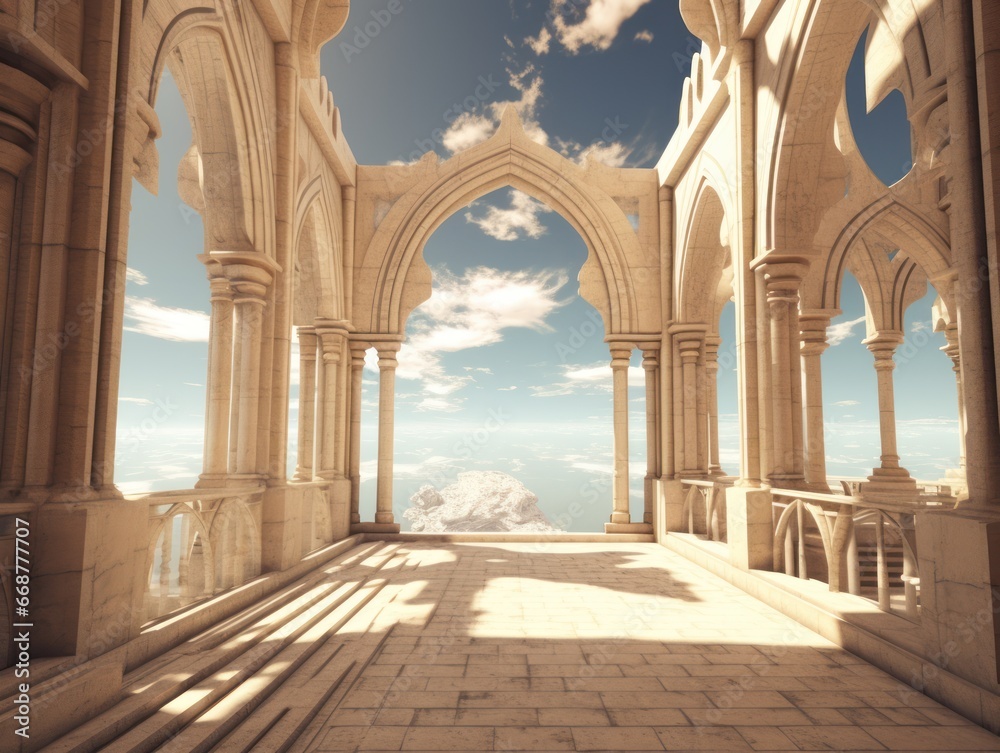 Obraz premium Virtual World: Architecture Design