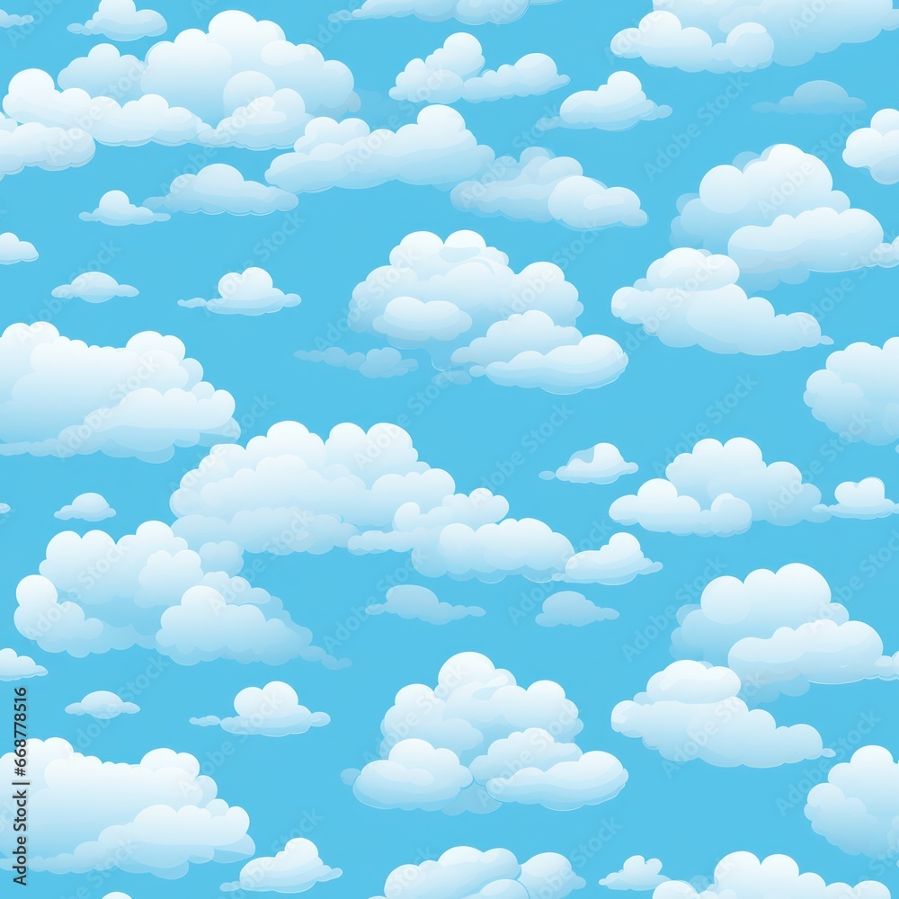 Seamless Clouds: A Background Textured Pattern