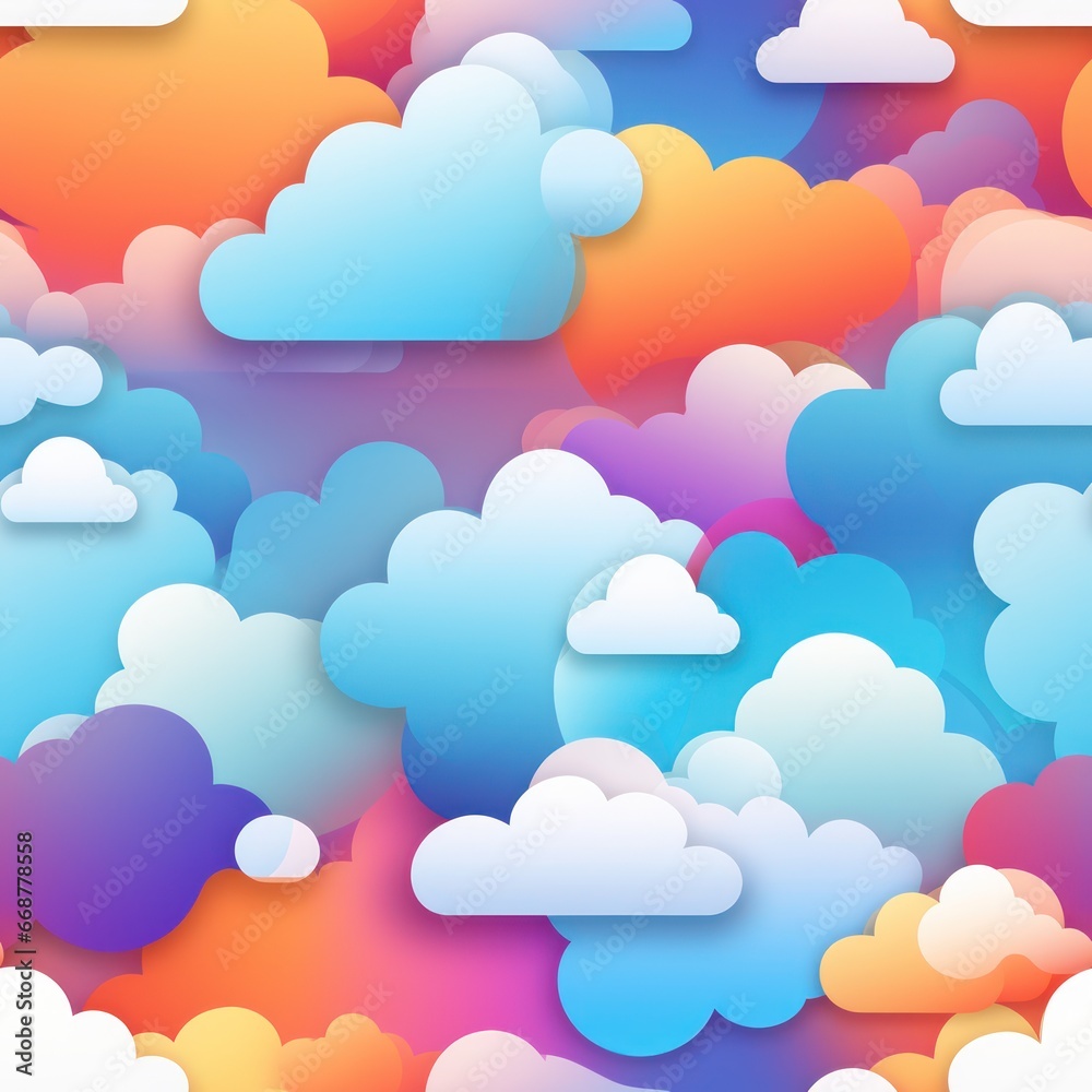 Seamless tilable cloud pattern for app icons. Seamless tilable cloud pattern for app icons.