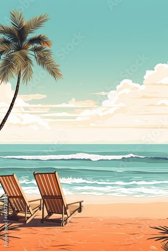 Beach Poster: Stunning Coastal Scenery, No Words