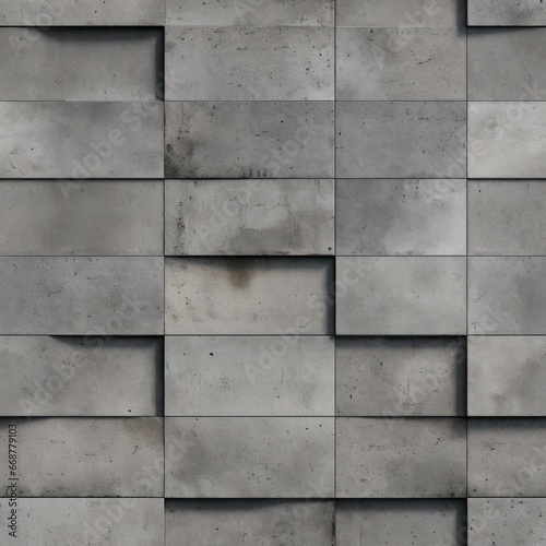 Seamless concrete pattern for virtual builds, with realistic texture.
