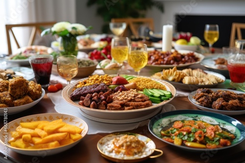 Cultural Eid Family Feast Cuisine.