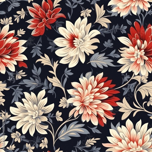 Seamless Tablecloth Floral Pattern