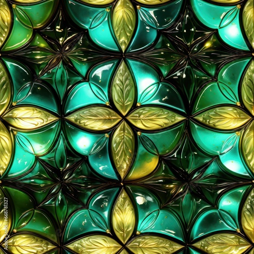 Seamless tilable pattern- glass ornament texture.
