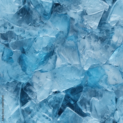 Seamless Tilable Ice Texture Ideal for Virtual Frozen Scenes