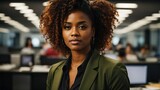 Black woman in the workplace office setting