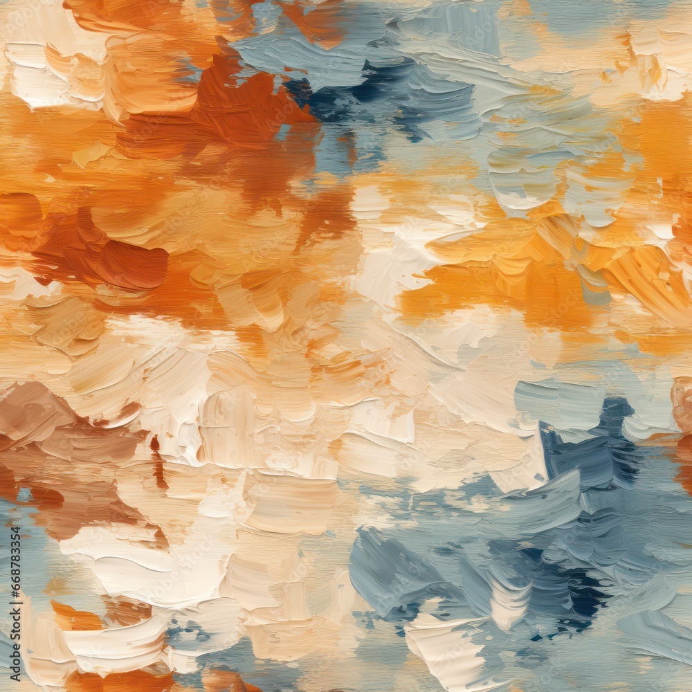 Seamless tilable pattern of oil paint texture for virtual canvases.