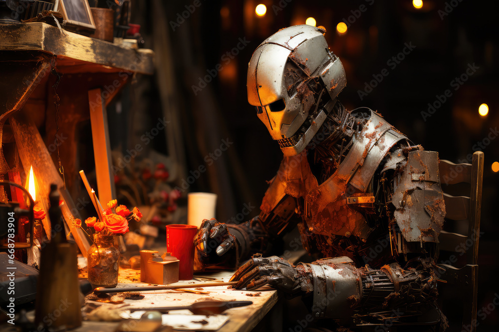 An AI Robot's Journey into the Realm of Artistic Endeavors - Generative AI An AI Robot's Journey into the Realm of Artistic Endeavors - Generative AI