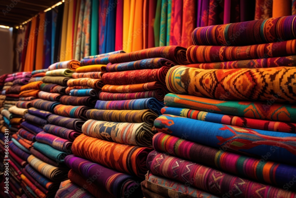 Explore the Rich Hues and Designs of Ethnic Fabrics and Textiles, on Display. Explore the Rich Hues and Designs of Ethnic Fabrics and Textiles, on Display.
