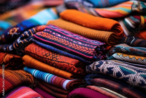 Celebrating Ethnic Textiles: Rich Colors and Patterns on Display.