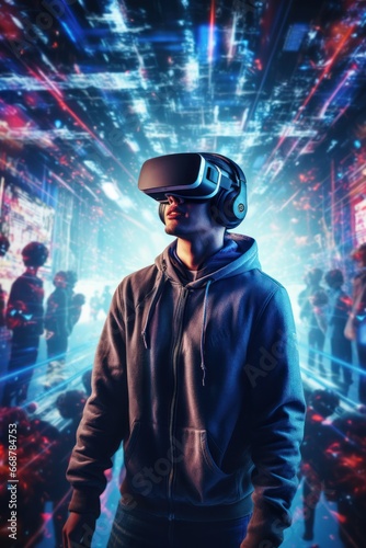 Virtual and Augmented Reality: Explored by Tech Enthusiasts. © Morphart