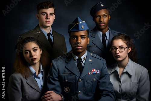 group of people in uniform