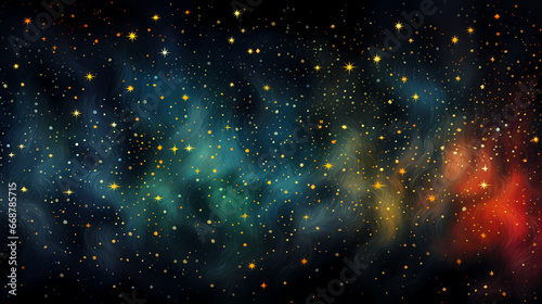 Night sky starry sky PPT background poster wallpaper web page