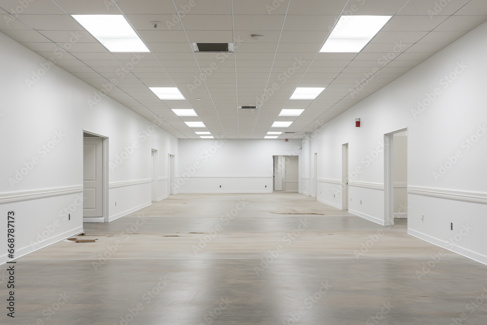 Fototapeta premium empty corridor in the office
