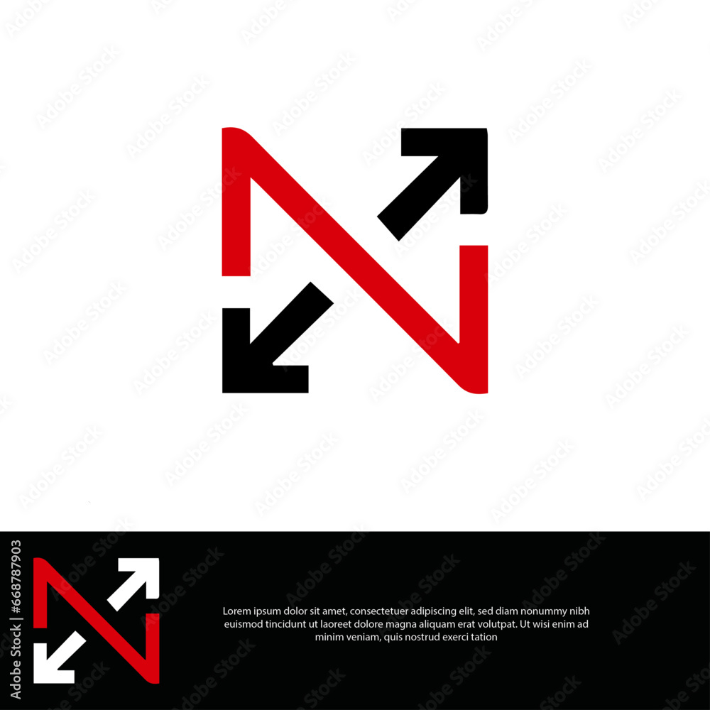 Letter N logo Letter N logo