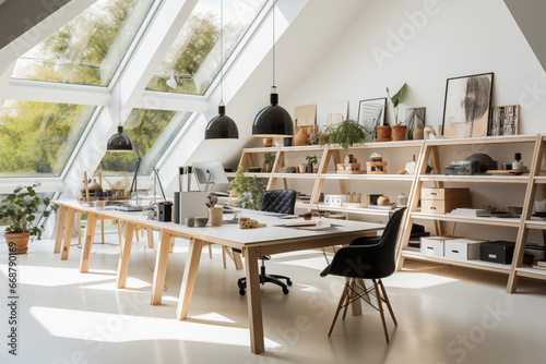 interior of a art office