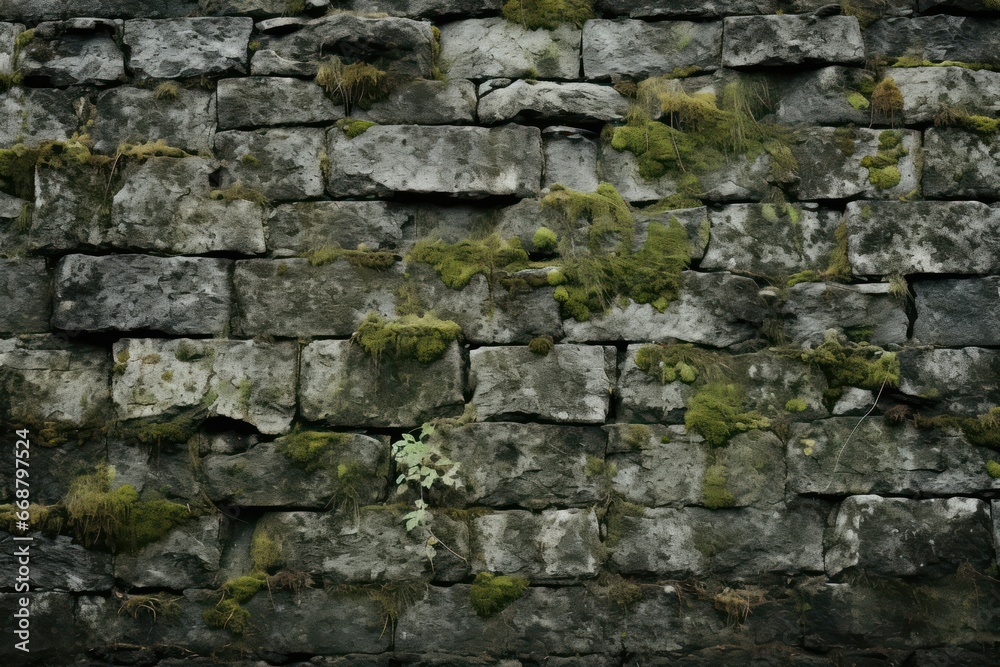 Rough stone wall with moss and lichen - natural weathered texture - a timeless backdrop for creative endeavors. Rough stone wall with moss and lichen - natural weathered texture - a timeless backdrop for creative endeavors.