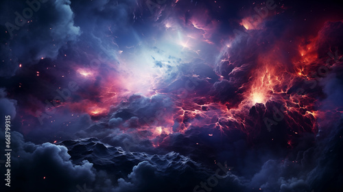 Fantasy cosmic nebula picture