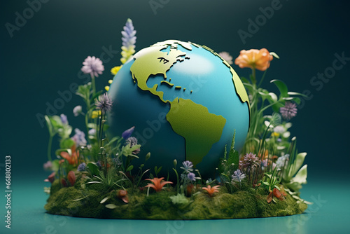 A 3d model of planet Earth