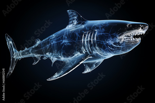 Tiburon visto a traves de Rayos X photo
