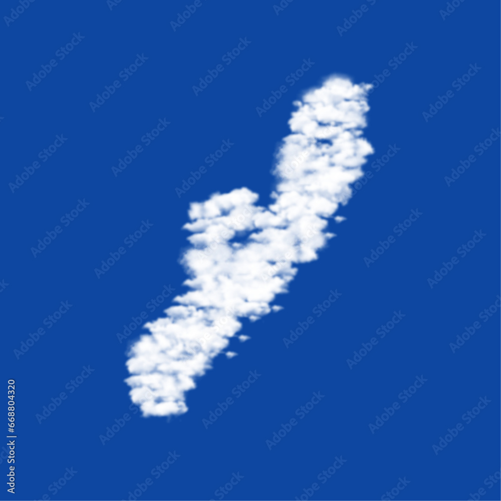 Clouds in the shape of a sex toy symbol on a blue sky background. A symbol consisting of clouds in the center. Vector illustration on blue background Clouds in the shape of a sex toy symbol on a blue sky background. A symbol consisting of clouds in the center. Vector illustration on blue background