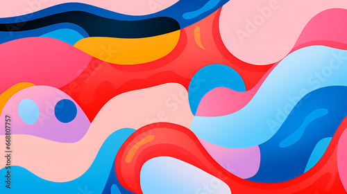 Abstract flat PPT background poster wallpaper web page