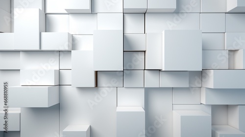 Aesthetic minimal white grid pattern wallpaper.