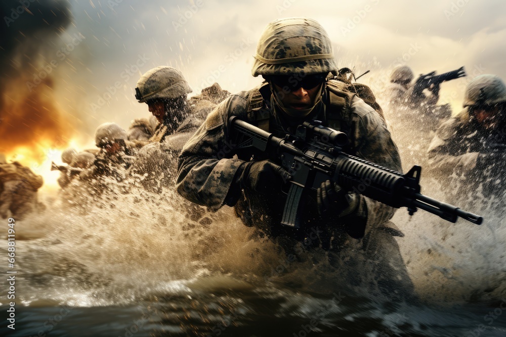 Army Soldiers Fighting For Their Country Army Soldiers Fighting For Their Country