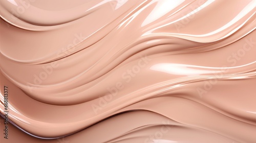 Detailed Face Liquid Foundation Texture Close-Up - Cosmetic Background with Beauty in Focus