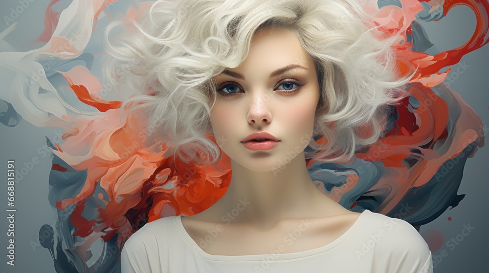 vivid portrait of a modern artist vivid portrait of a modern artist