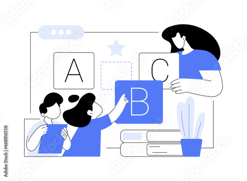 Digital display isolated cartoon vector illustrations.