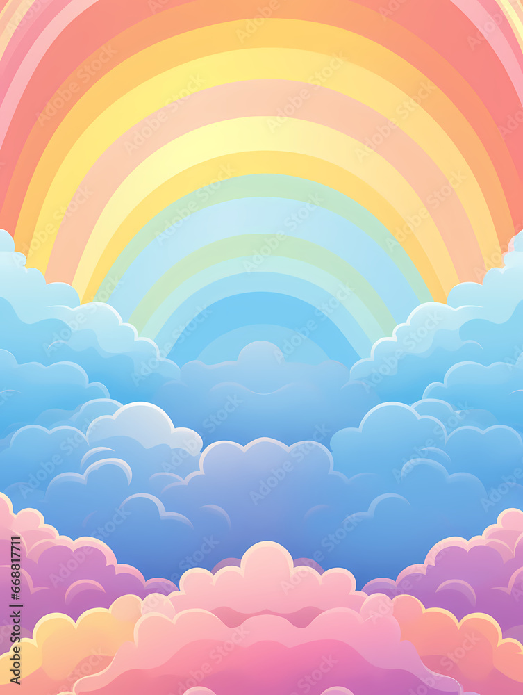 Rainbow PPT background poster wallpaper web page Rainbow PPT background poster wallpaper web page