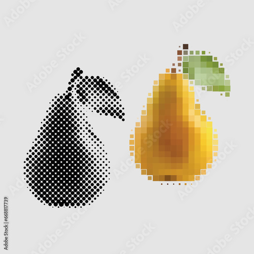 Whole fresh pear for making fruit dessert. Delicious food with healthy vitamins for dietary nutrition. Organic sweet pear with beneficial substances for human immunity. Cocktail ingredients