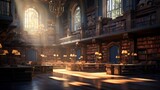 An atmospheric capture of morning light entering a library, setting a day of discovery in motion.
