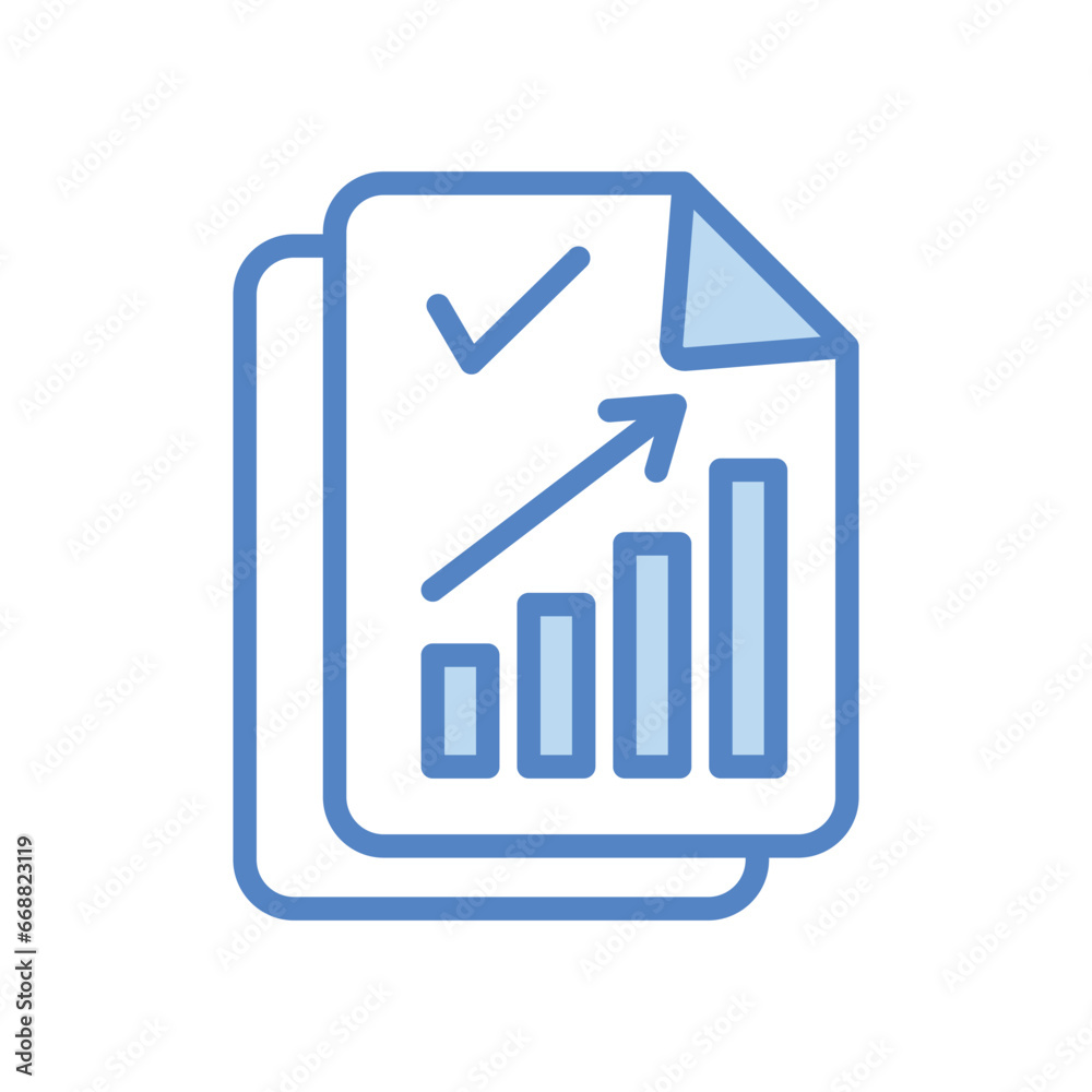 Report icon isolate white background vector stock illustration. Report icon isolate white background vector stock illustration.