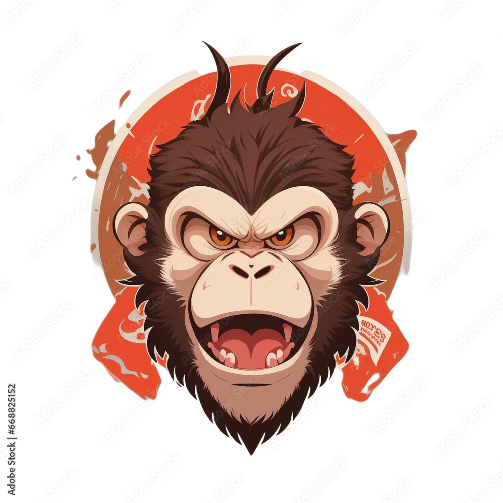 Monkey head logo PNG image transparent background Monkey head logo PNG image transparent background