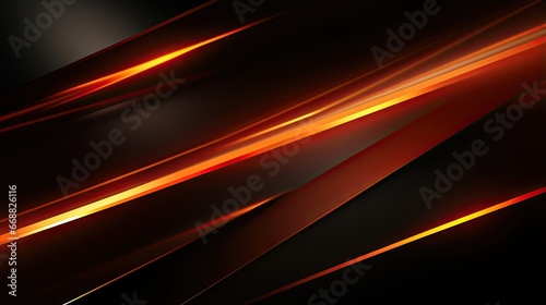  a black and red abstract background with a red and yellow stripe. generative ai
