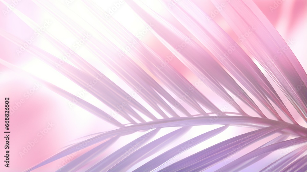 a close up of a pink and purple palm tree leaf. generative ai a close up of a pink and purple palm tree leaf. generative ai