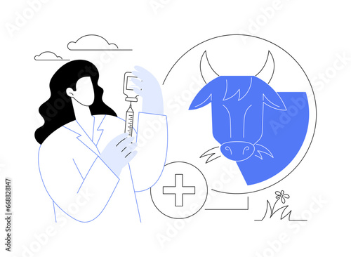 Veterinary drugs abstract concept vector illustration.