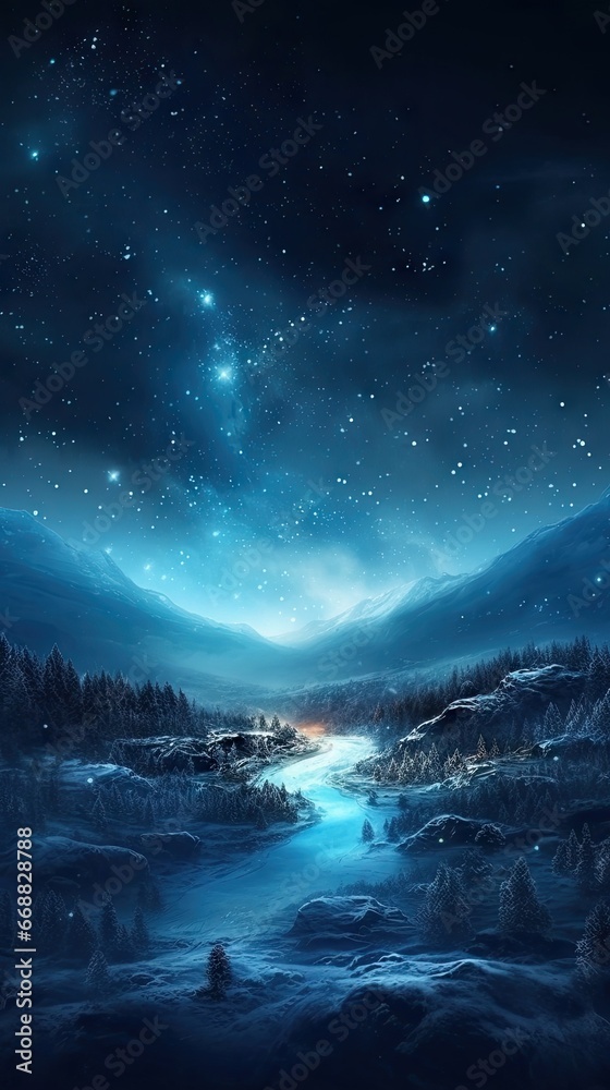 Fototapeta premium starry night sky