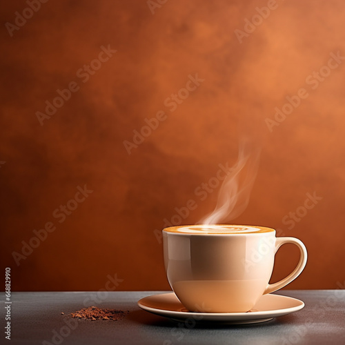 Cup of hot coffee minimalist © Ricardo Costa
