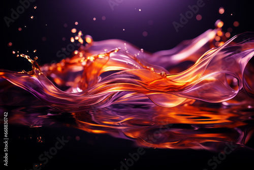 abstract liquid wave