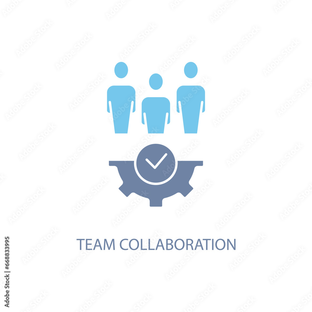 collaboration concept line icon. Simple element illustration. collaboration graph concept outline symbol design. collaboration concept line icon. Simple element illustration. collaboration graph concept outline symbol design.