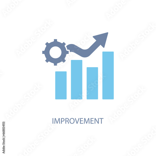 Improvement concept line icon. Simple element illustration.Improvement concept outline symbol design.