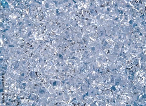 Abstract background of blue glass rhinestones