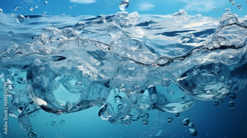Fresh water texture background  transparent liquid.