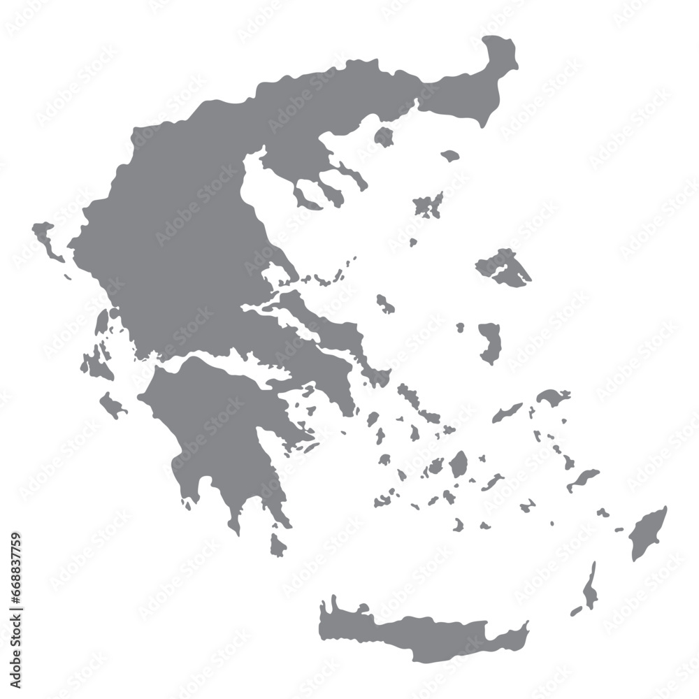 Obraz premium Greece map. Map of Greece 