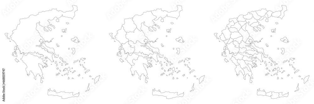 
Greece map with main regions. Map of Greece 
