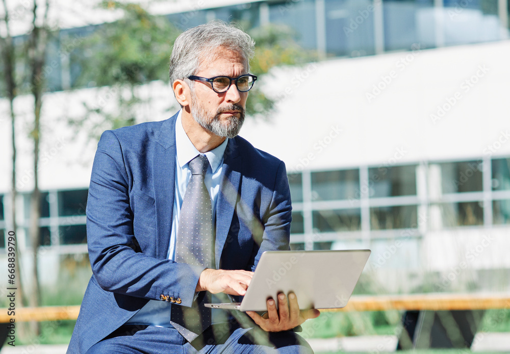 senior businessman laptop man business outdoor technology computer communication entrepreneur mature work elderly coffee senior businessman laptop man business outdoor technology computer communication entrepreneur mature work elderly coffee