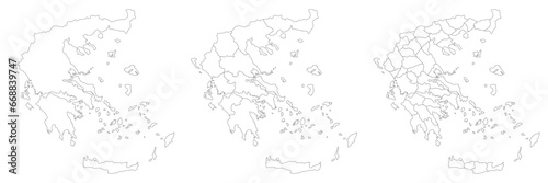  Greece map with main regions. Map of Greece 